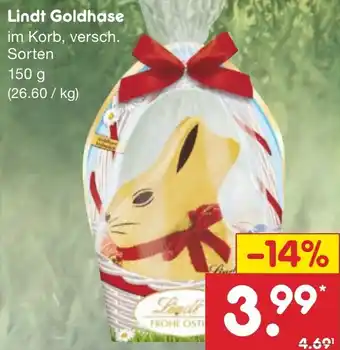 Netto Marken-Discount Lindt Goldhase 150 g Angebot