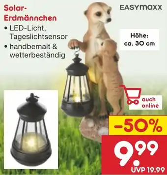 Netto Marken-Discount EASYmaxx Solar Erdmännchen Angebot