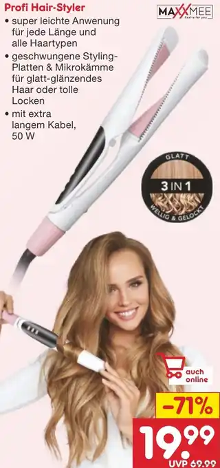 Netto Marken-Discount MAXXMEE Profi Hair-Styler Angebot