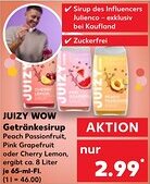 Kaufland JUIZY WOW Getränkesirup 65 ml Fl. Angebot