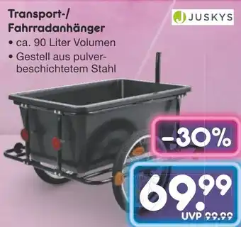 Netto Marken-Discount JUSKYS Transport/Fahrradanhänger Angebot