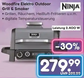 Netto Marken-Discount NINJA Woodfire Elektro Outdoor Grill & Smoker Angebot