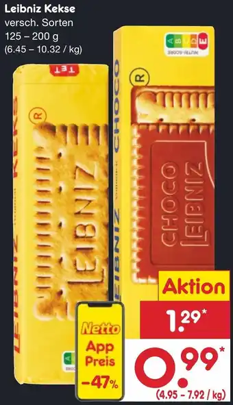 Netto Marken-Discount Leibniz Kekse 125 - 200 g Angebot