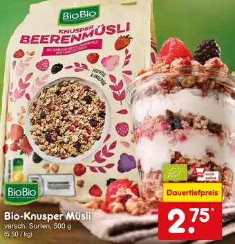 Netto Marken-Discount Bio-Knusper Müsli 500 g Angebot