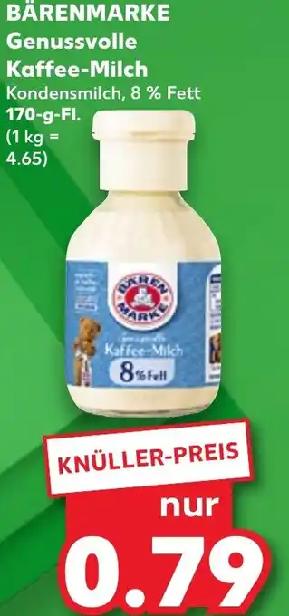 Kaufland BÄRENMARKE Genussvolle Kaffee-Milch 170 g Fl. Angebot