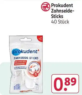 Rossmann Prokudent Zahnseide-Sticks 40 Stück Angebot