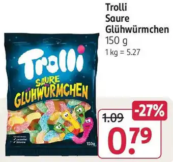 Rossmann Trolli Saure Glühwürmchen 150 g Angebot