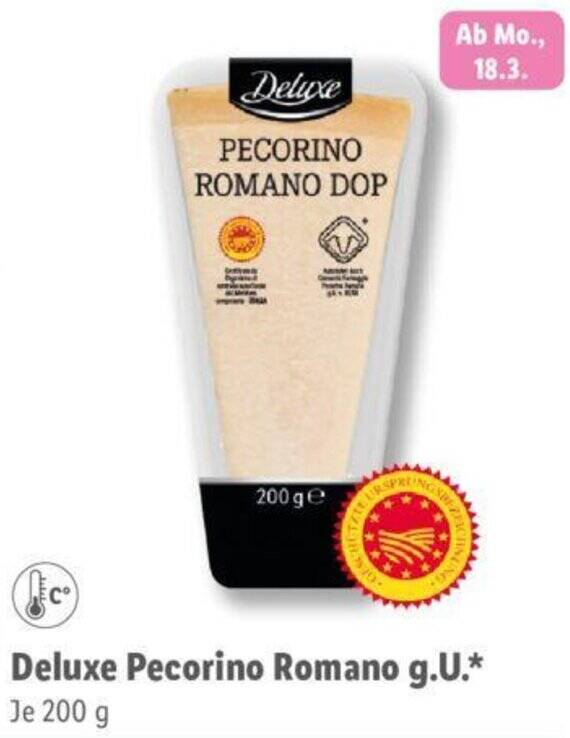 Deluxe Pecorino Romano g.U. 200 g Angebot bei Lidl