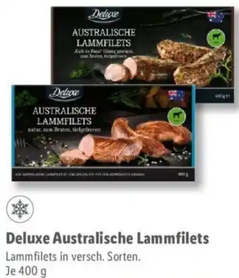 Lidl Deluxe Australische Lammfilets 400 g Angebot