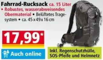 Norma Fahrrad-Rucksack ca. 15 Liter Angebot