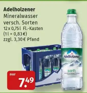 Markgrafen Adelholzener Mineralwasser 12*750ml Angebot