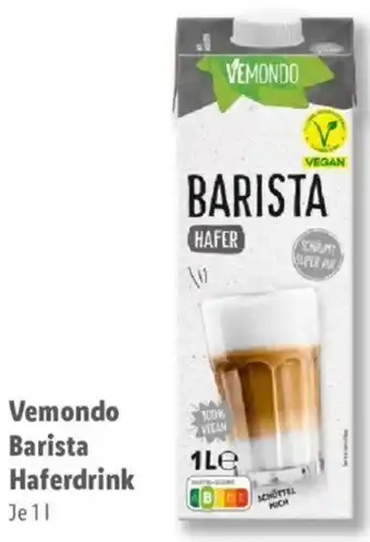 Lidl Vemondo Barista Haferdrink 1 L Angebot