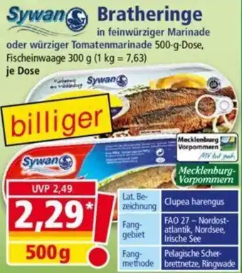 Norma Sywan Bratheringe 500 g Dose Angebot