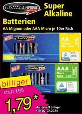 Norma Powertec Super Alkaline Batterien 10er Pack Angebot