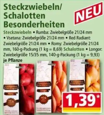 Norma Steckzwiebeln/ Schalotten Besonderheiten Angebot