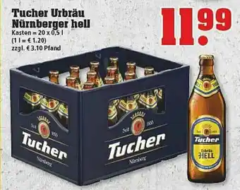 trinkgut Tucher Urbräu Nürnberger Hell Angebot