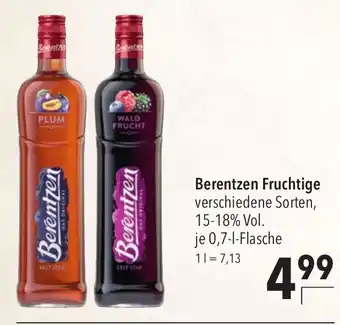 CITTI Markt Berentzen Fruchtige verschiedene Sorten, je 0,7-1-Flasche Angebot