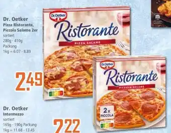 Klaas und Kock Dr. Oetker Pizza Ristorante, Piccola Salame 2er sortiert 280g-410g Angebot