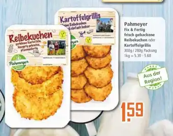 Klaas und Kock Pahmeyer Fix & Fertig frisch gebackene Reibekuchen oder Kartoffelgrillis 300g /280g Packung Angebot