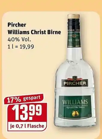 REWE Kaufpark Pircher Williams Christ Birne Angebot