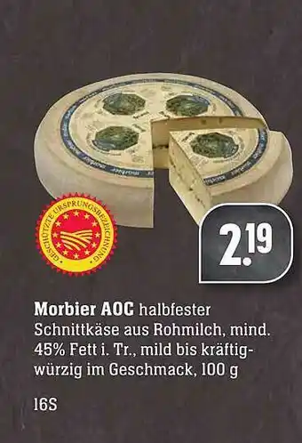 Scheck-in-Center Morbier Aoc Angebot