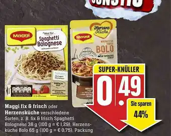 Scheck-in-Center Maggi Fix & Frisch Oder Herzensküche Angebot