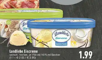 E-Center Landliebe Eiscreme Angebot