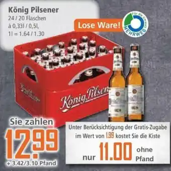 Klaas und Kock König Pilsener 24*330/20*500ml Angebot