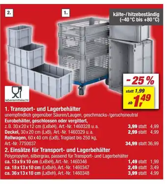 toom Baumarkt 1. Transport- und Lagerbehälter Angebot