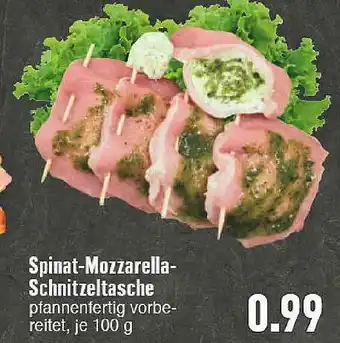 E-Center Spinat Mozzarella Schnitzeltasche Angebot