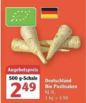 Globus Deutschland Bio Pastinaken Angebot