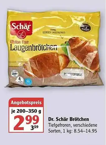 Globus Dr. Schär Brötchen Angebot