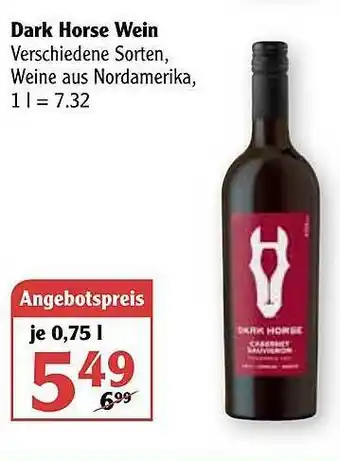 Globus Dark Horse Wein Angebot