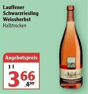 Globus Lauffener Schwarzriesling Weissherbst Angebot