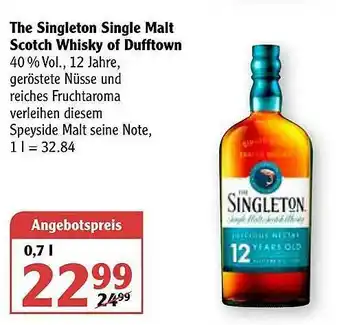 Globus The Sinleton Single Malt Scotch Whisky Of Dufftown Angebot