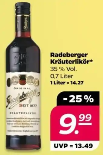 NETTO Radeberger Kräuterlikör 0,7 Liter Angebot