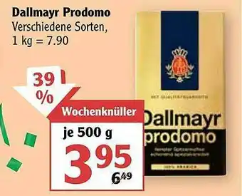 Globus Dallmayr Prodomo Angebot