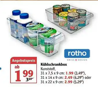 Globus Rotho Kühlschrankbox Angebot