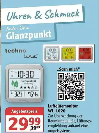 Globus Luftgütemonitor WL 1020 Angebot