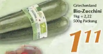 inkoop Griechenland Bio-Zucchini 500g Packung Angebot