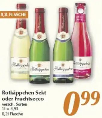 inkoop Rotkäppchen Sekt oder Fruchtsecco 0,2 L Flasche Angebot