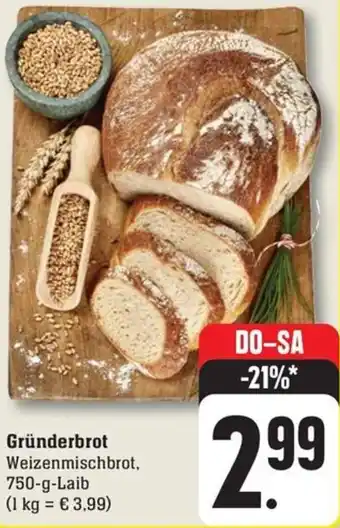 Schmidt's Märkte Gründerbrot 750 g Laib Angebot