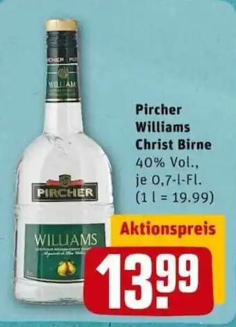 REWE PETZ Pircher Williams Christ Birne 0,7L Angebot