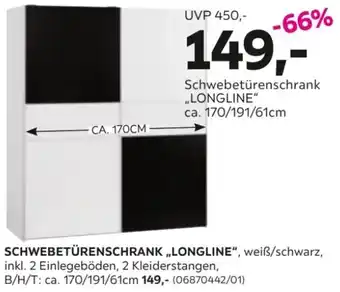 Mömax SCHWEBETÜRENSCHRANK ,,LONGLINE" Angebot