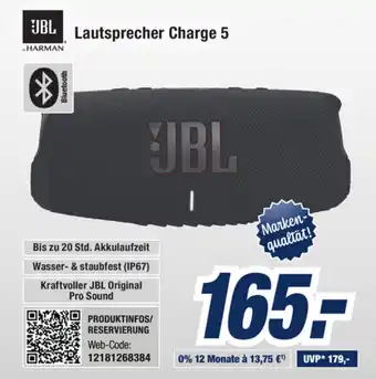 Expert Bening JBL Lautsprecher Charge 5 Angebot