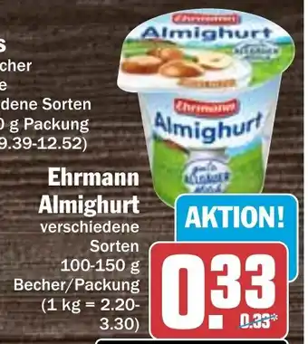 Hit Ehrmann Almighurt 100-150g Angebot