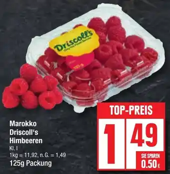 Edeka Marokko Driscoll's Himbeeren 125 g Packung Angebot