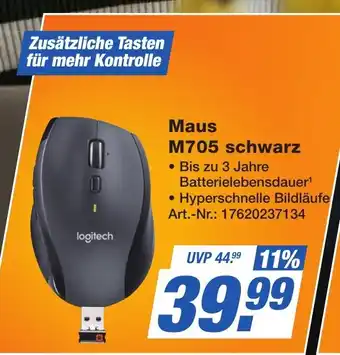 Expert Technomarkt logitech Maus M705 schwarz Angebot