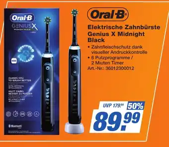 Expert Technomarkt Oral-B Elektrische Zahnbürste Genius X Midnight Black Angebot