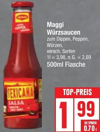 Edeka Maggi Würzsaucen 500ml Flasche Angebot